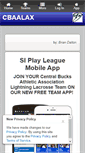 Mobile Screenshot of cblightninglacrosse.com