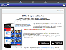 Tablet Screenshot of cblightninglacrosse.com